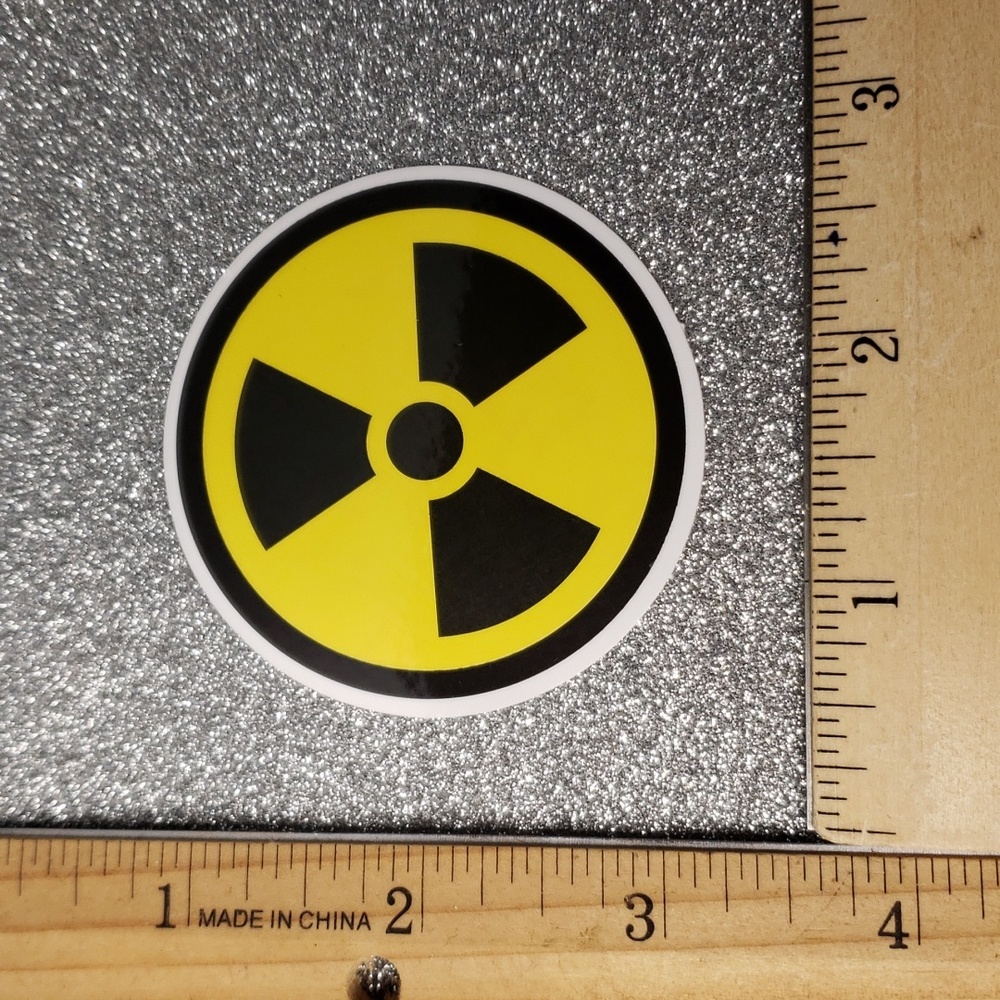 SIGNS WATERPOOF Sticker RADIOACTIVE - Picture 2 of 7